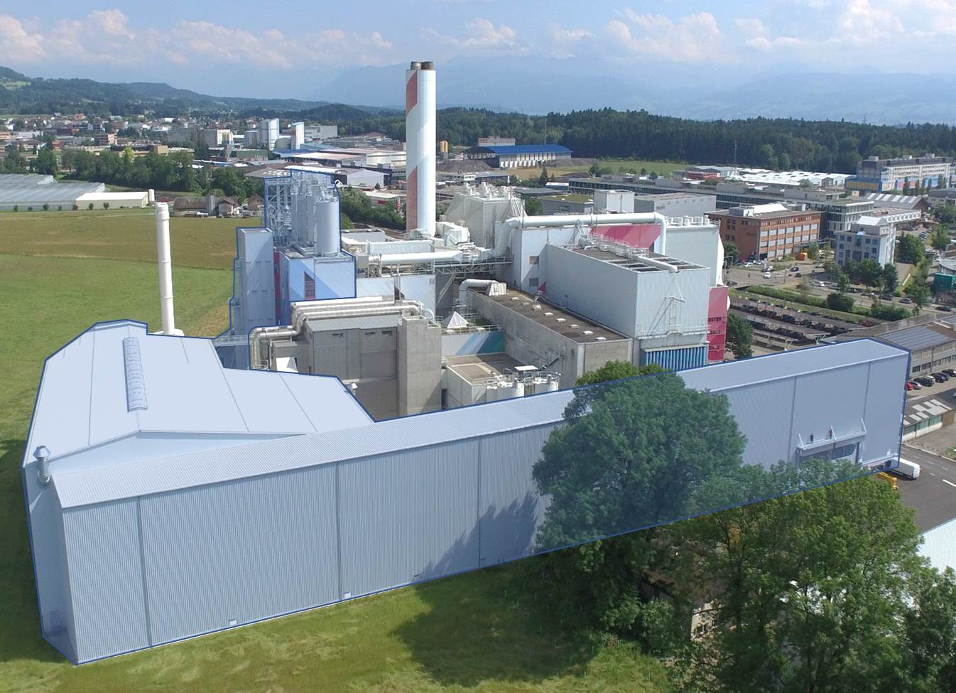 Die ZAV Recycling AG ist eine Aufbereitungsanlage für Trockenschlacke auf dem Gelände der Kezo in Hinwil.